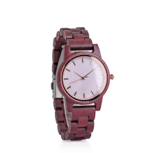 Wholesale custom logo oem lady watch japan quartz movement wooden watch for women